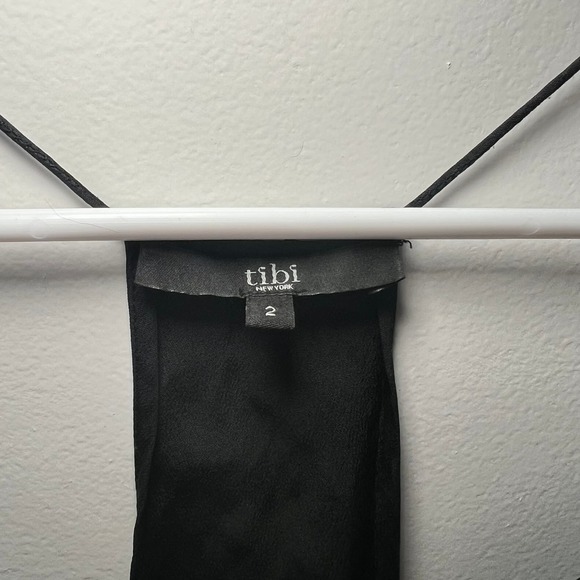 Women's Tibi Black Tank Top Size 2 - Picture 3 of 5